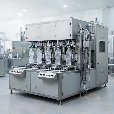 4 cavity pet bottle blowing machine